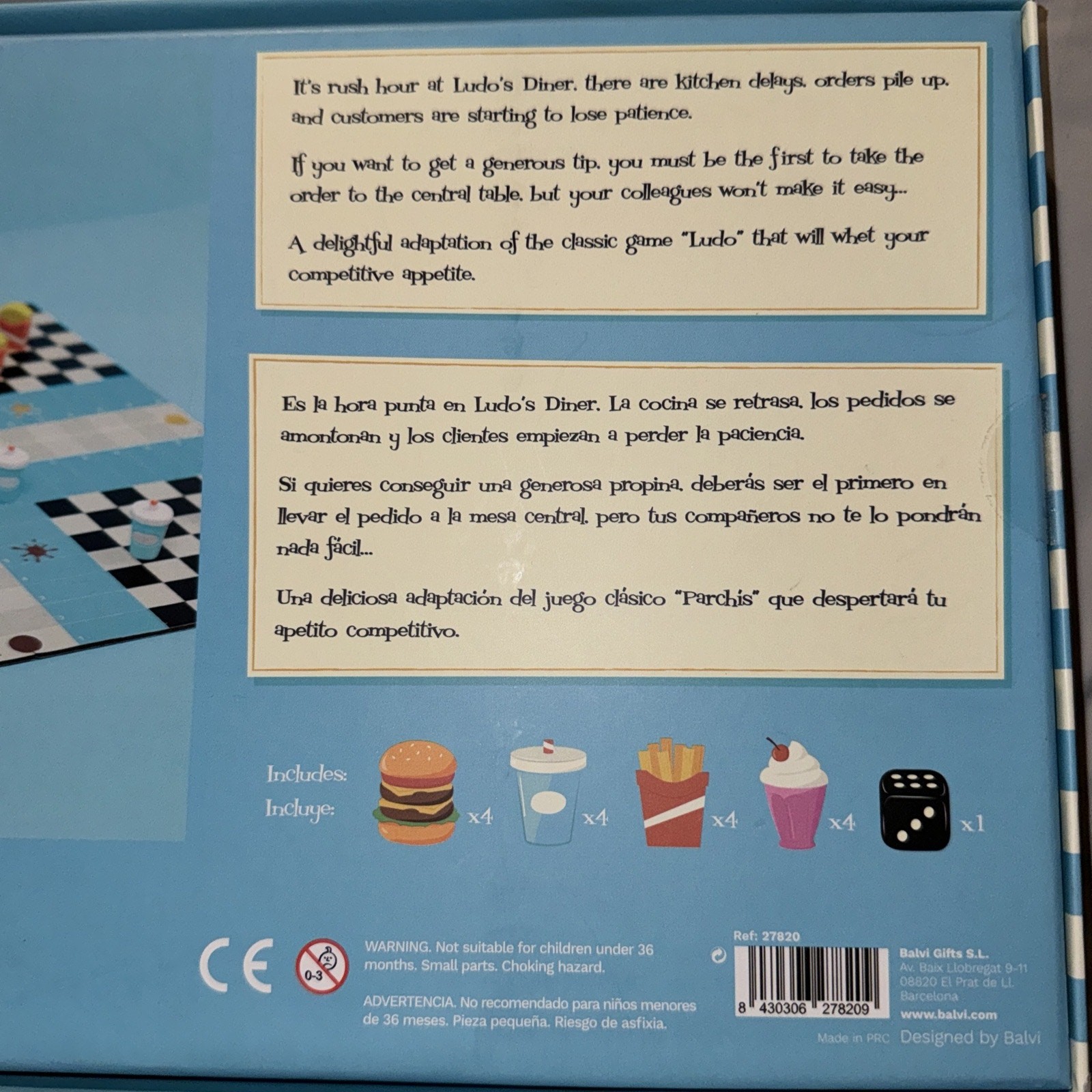 Ludo’s Diner Board Game Brand New Tabletop Game For Family & Friend Game Nights