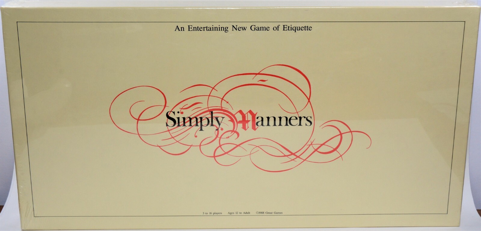 1988 Simply Manners Board Game of Etiquette by Great Games SEALED NIB VTG EUC