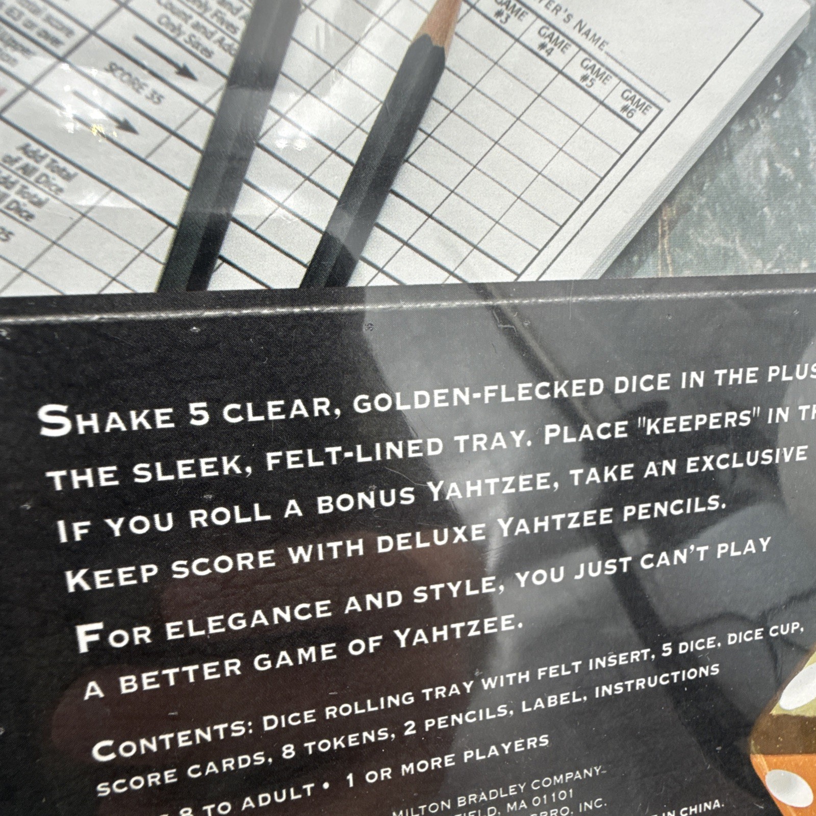 Yahtzee Deluxe Edition Golden Flecked Dice VTG 1997 – New Sealed MB Game – RHTF