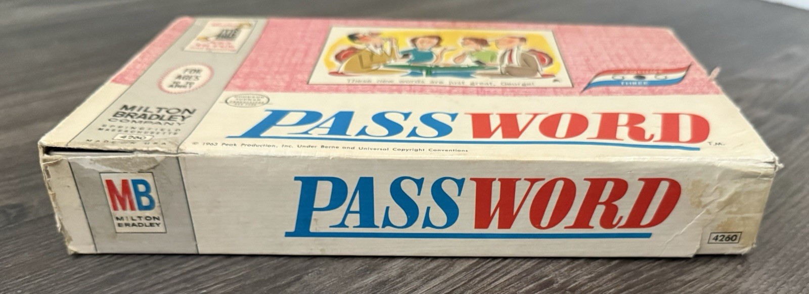 Vintage 1962 Password 12th Edition Board Game 4260 Milton Bradley Complete New