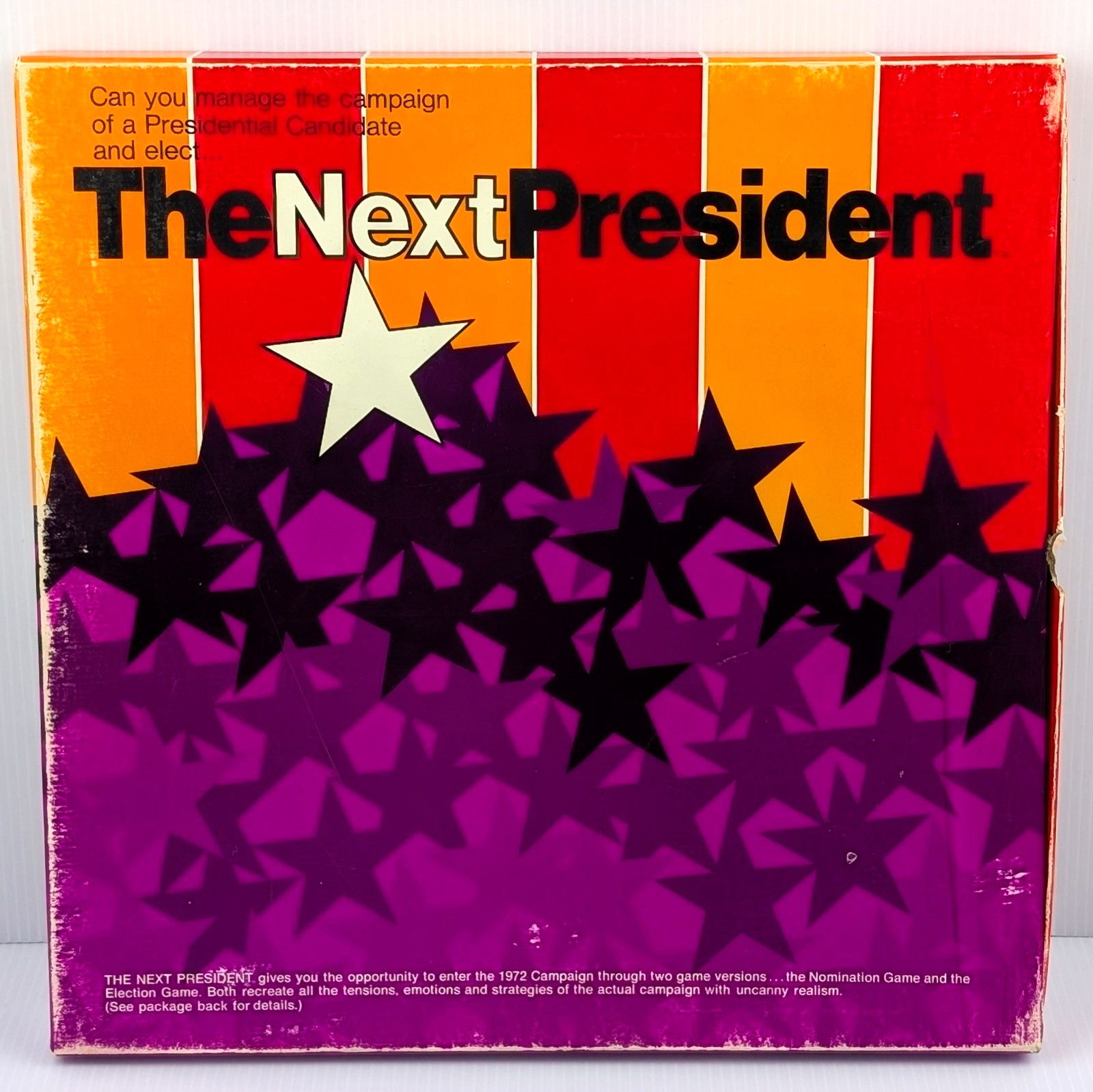 1971 Reiss The Next President Board Game UNPUNCHED COMPLETE History Strategy