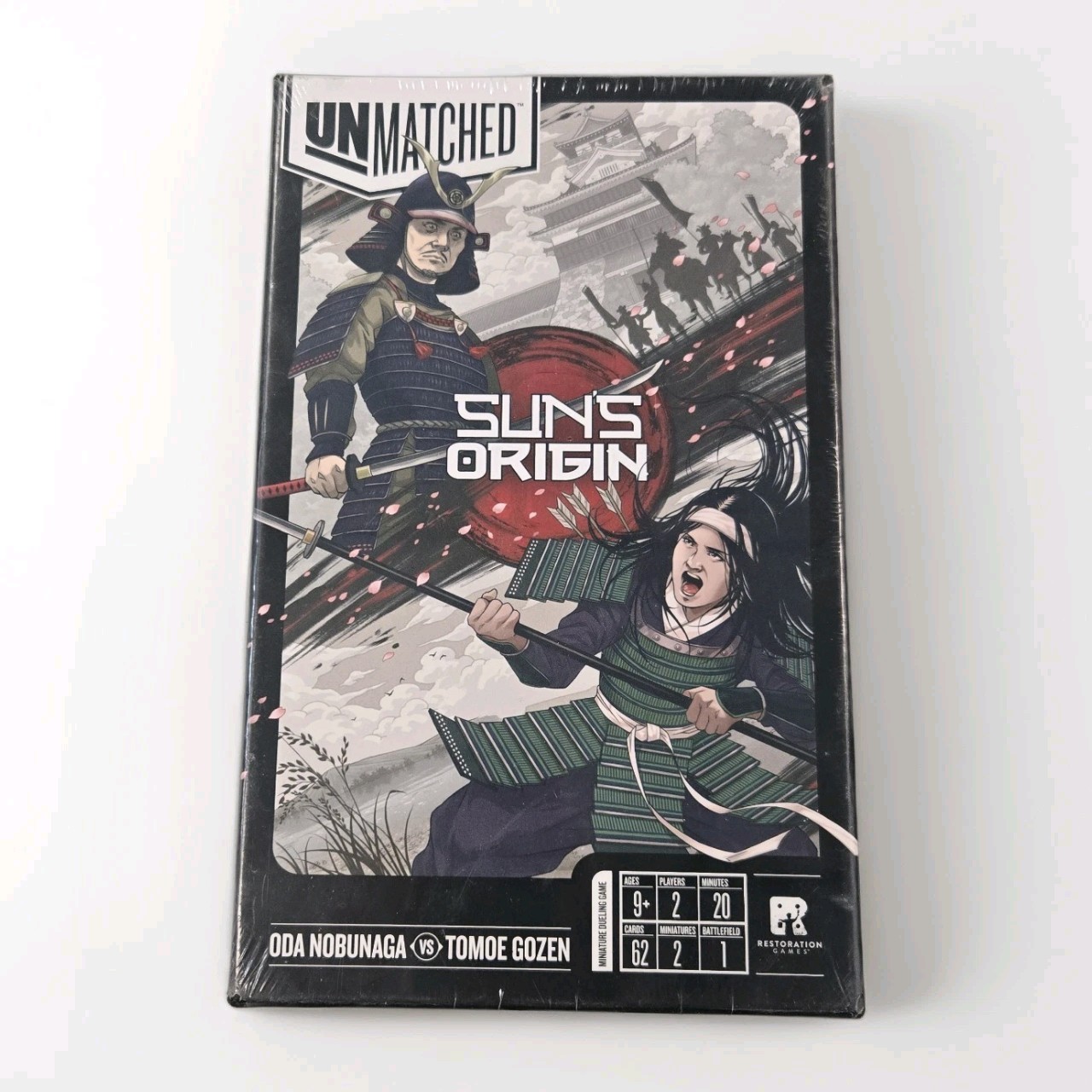 NEW and Sealed, Unmatched SUN’S ORIGIN – Restoration Games