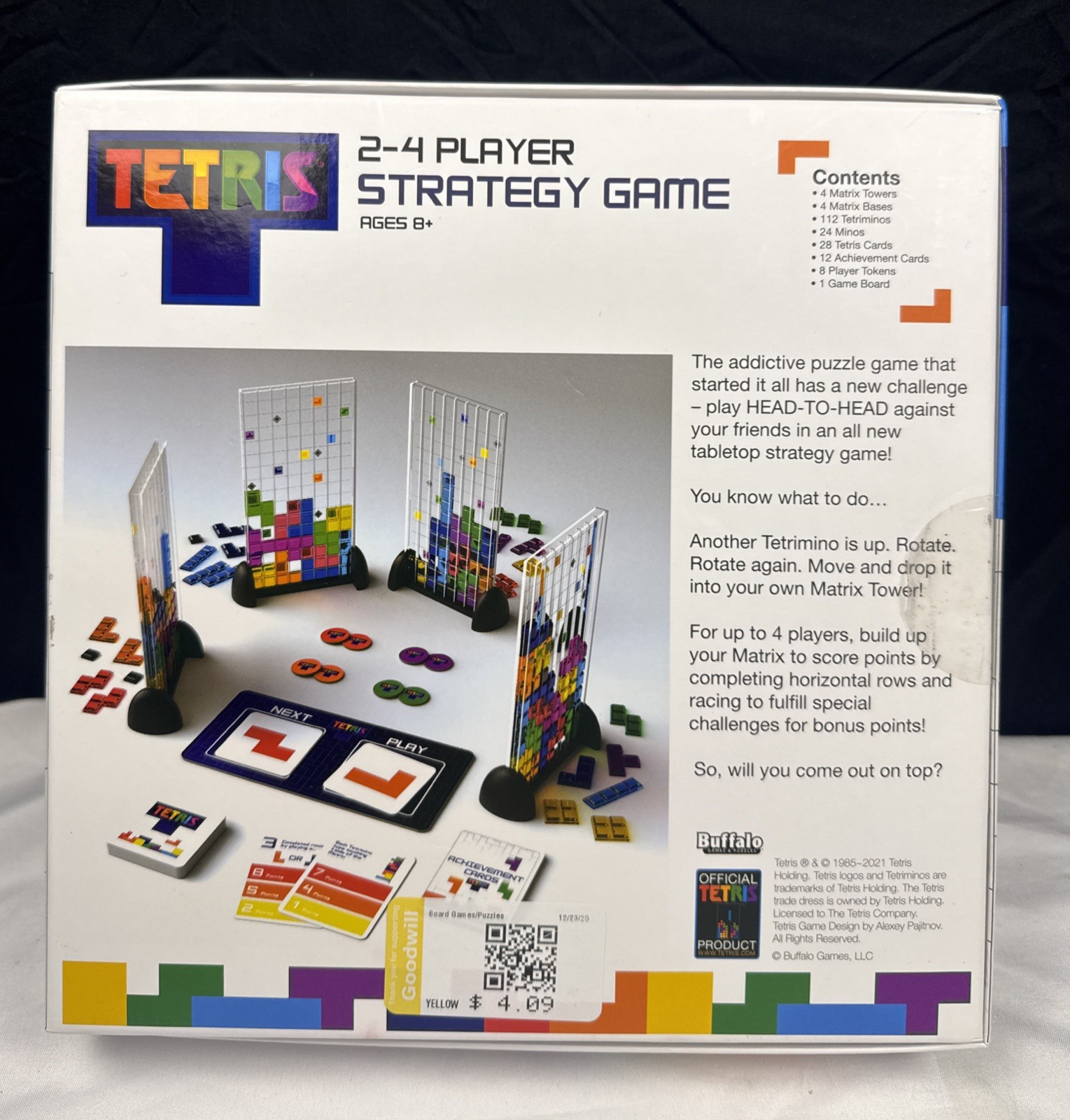 Tetris Head-To-Head Multiplayer Strategy Game 2-4 Players Classic Game