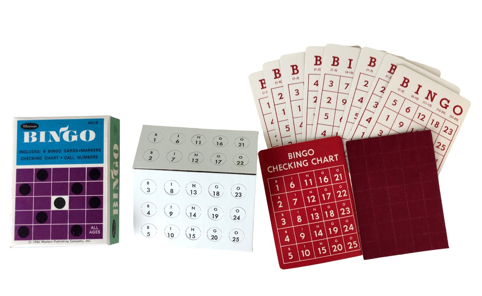 Vintage Bingo Game 1966 Whitman Portable Pocket Game New Unused