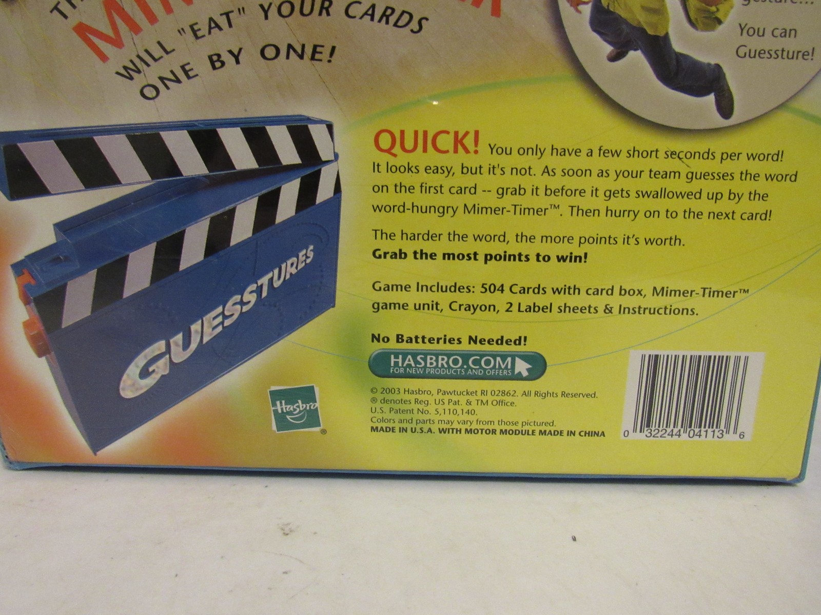 GUESSSTURES Second Edition Parker Brothers Hasbro Charades Board Game NEW