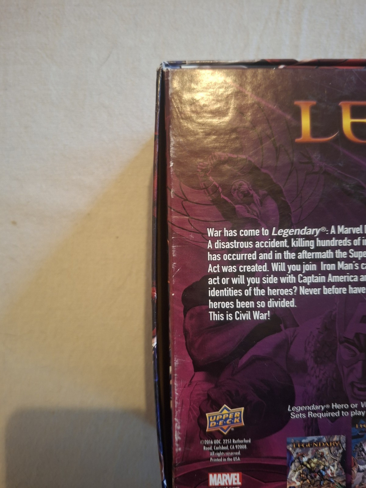Marvel Legendary Civil War Expansion with Box (Complete)