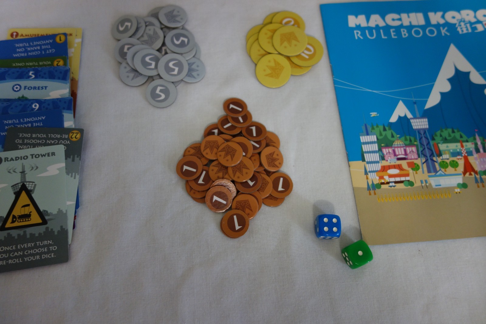 Machi Koro Card Game IDW Games 2015 City Building 100% COMPLETE