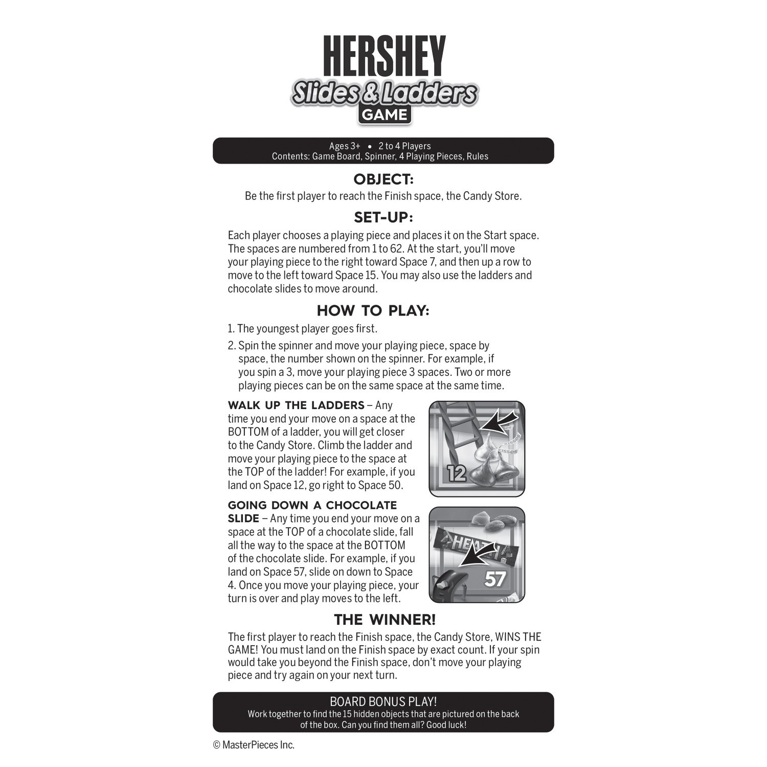 MasterPieces – Hershey’s – Slides and Ladders Board Game
