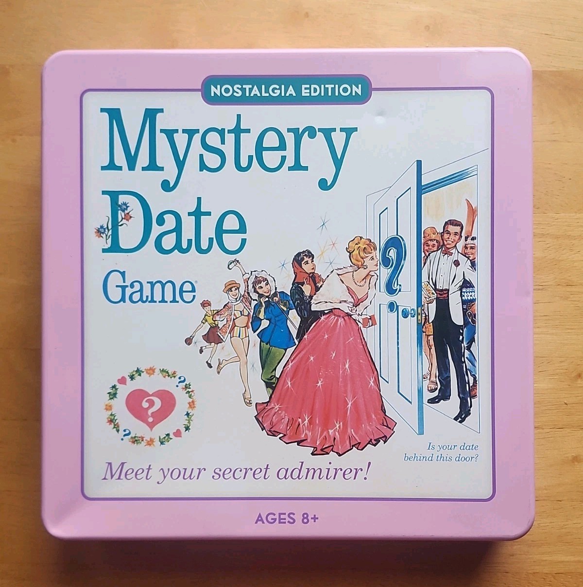Mystery Date Board Game Hasbro Nostalgia Edition 2014 Tin Box – Incomplete