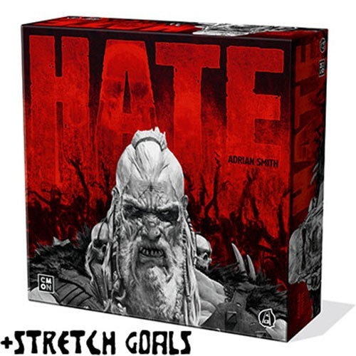 HATE Board Game – All gameplay content, Extras KS Exclusive CMON Games – Sealed