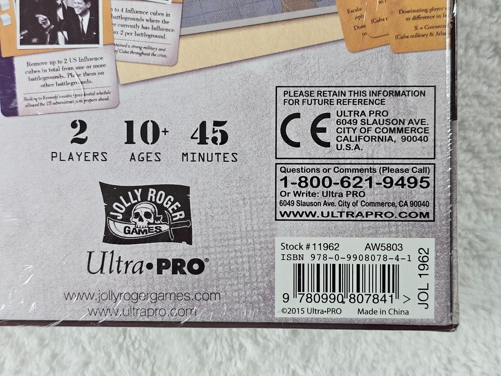 13 Days The Cuban Missile Crisis 1962 Board Game Brand New Sealed Jolly Roger