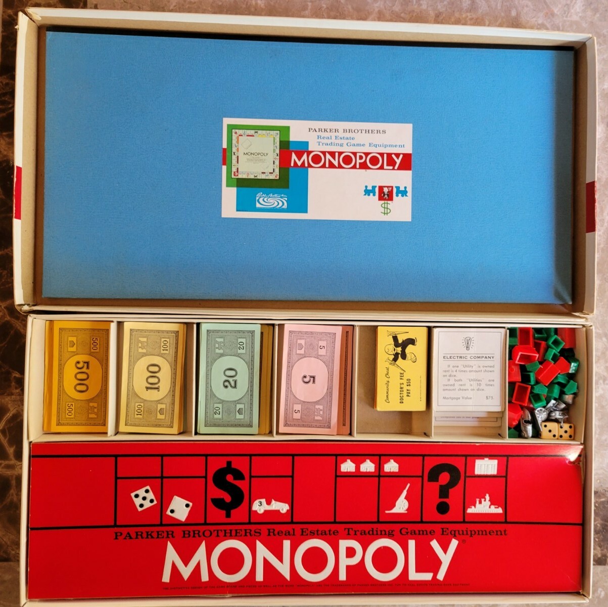 Trademark Vintage Monopoly Board Game 1961 ***60 Years Old!***