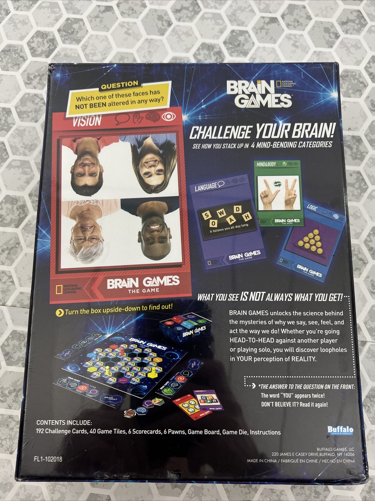 National Geographic Brain Games | The Game NEW Sealed Mind Game Smarter Sharper
