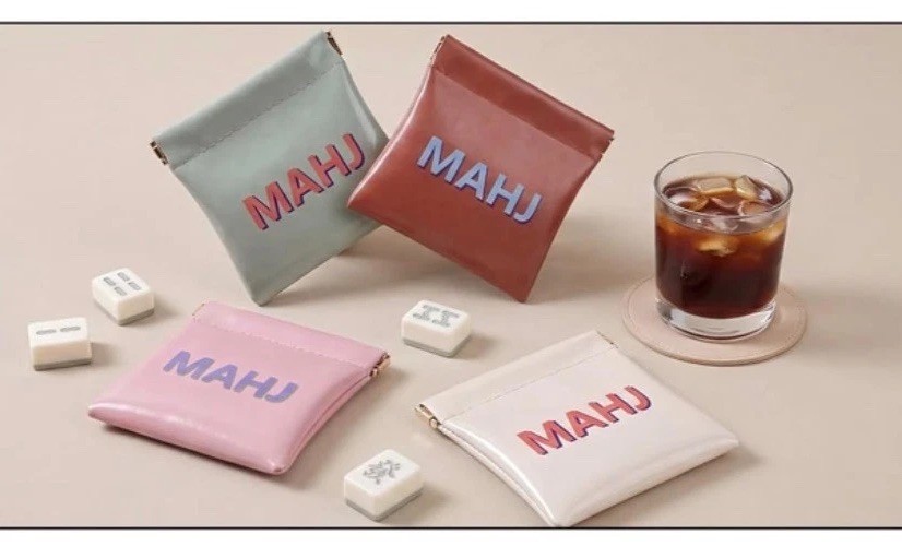 Sunnymove® American Mahjong Dice Bag Squeeze Pouch Mahjong Coins Money WITH DICE