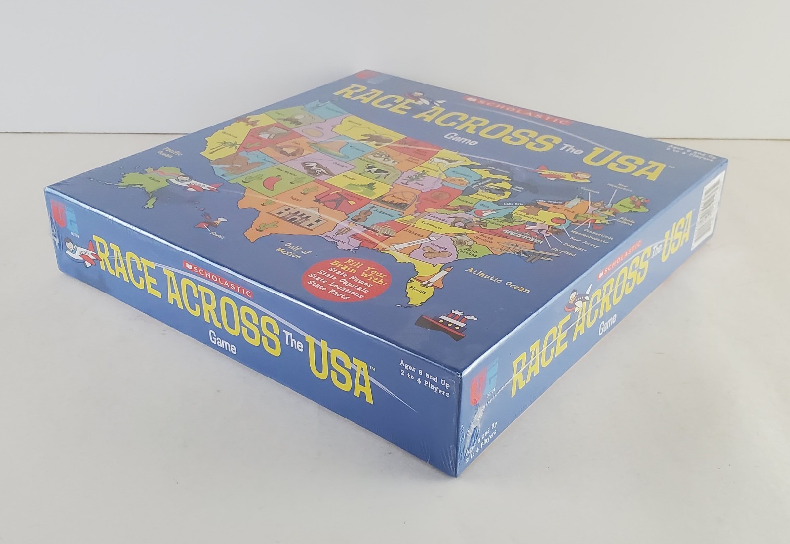 Scholastic Race Across the USA Board Game New Sealed Ages 8 and Up