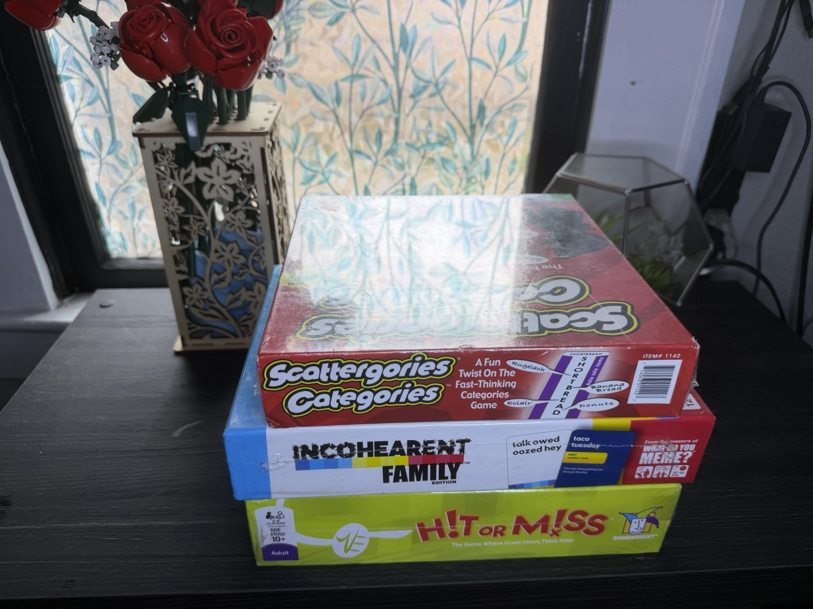 NEW Sealed Family Party Game Lot Incohearent Scattergories Hit Or Miss