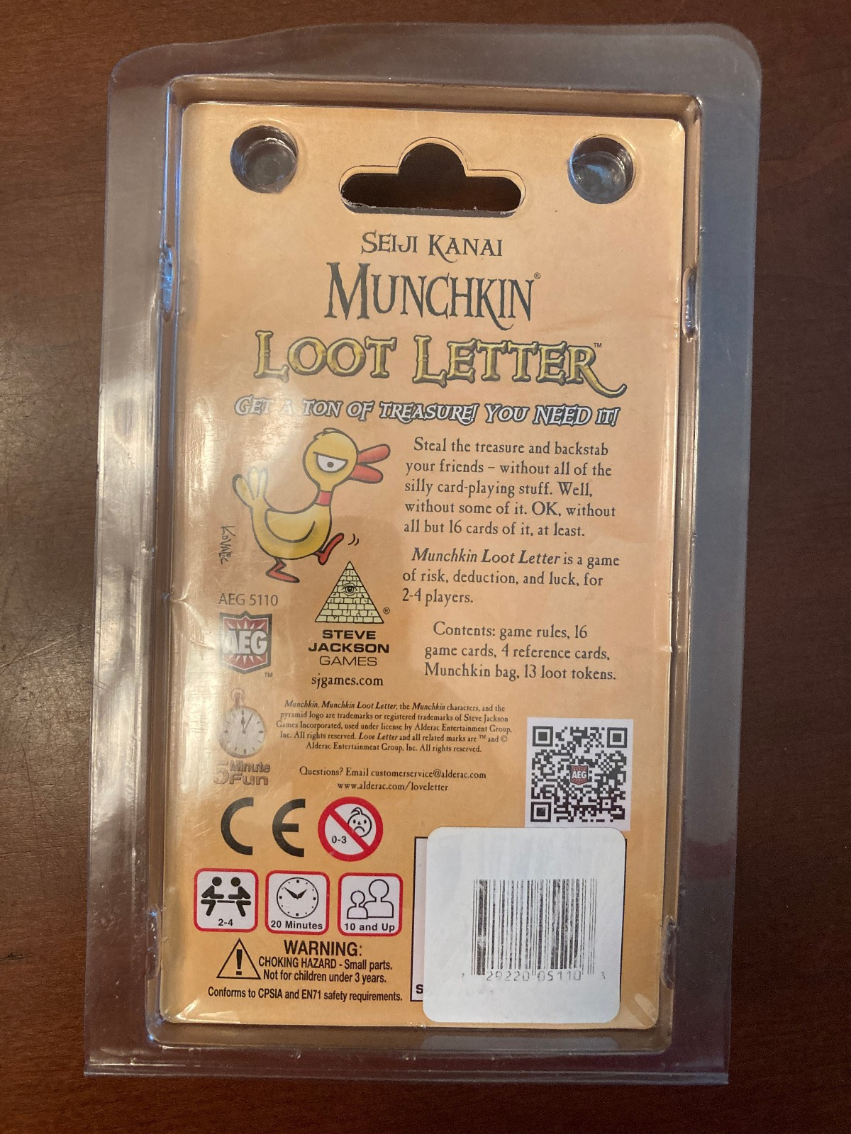 Munchkin Loot Letter Clamshell Edition w/ Promo Card Steve Jackson Games New