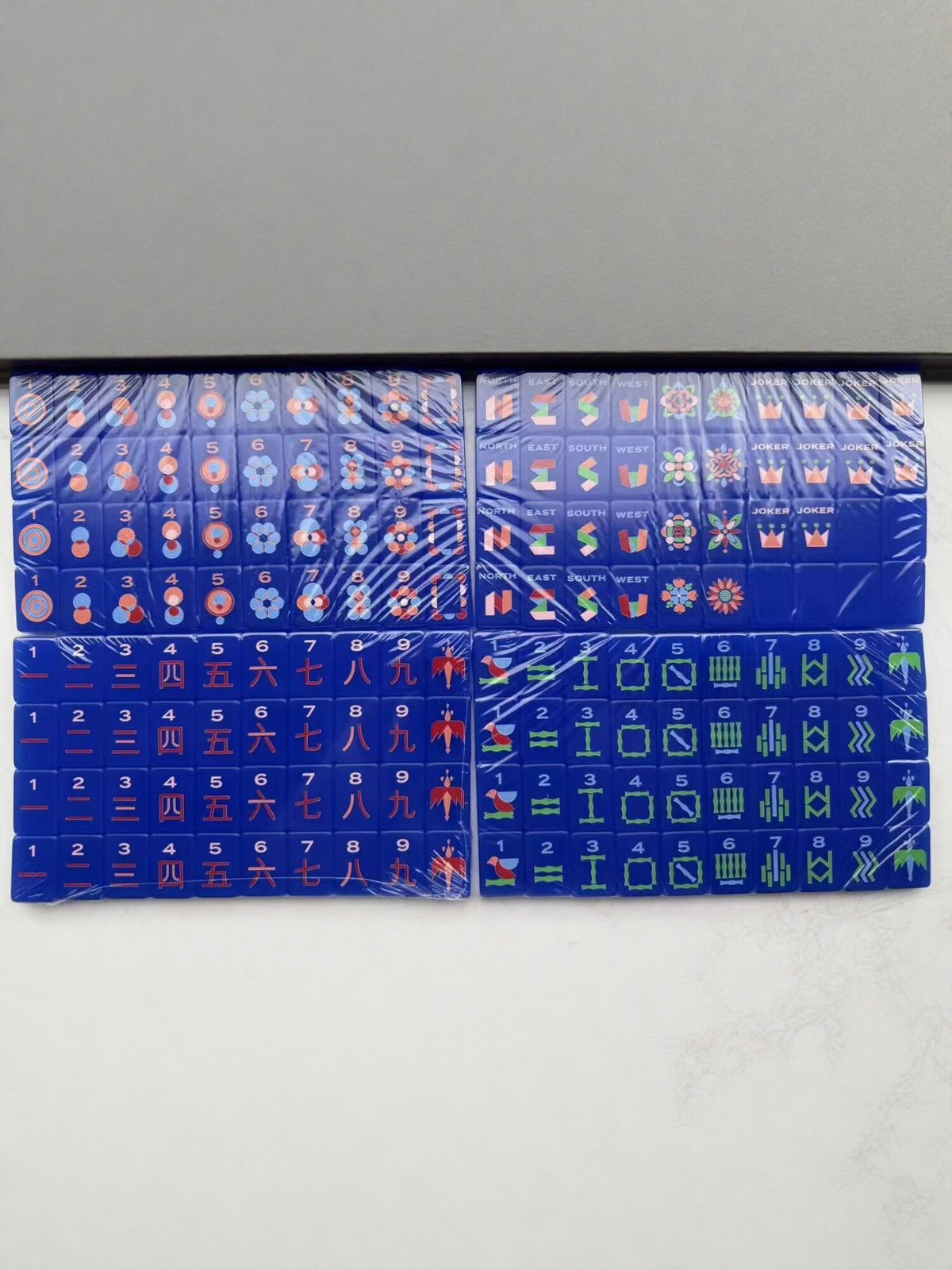 American Mahjong Game Set 160 Mahjong Tiles Fast ship blue