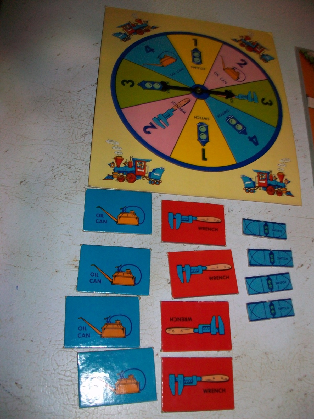 Selchow & Righter 1957 – ENGINEER – The Rambling Railroad Game (Complete)