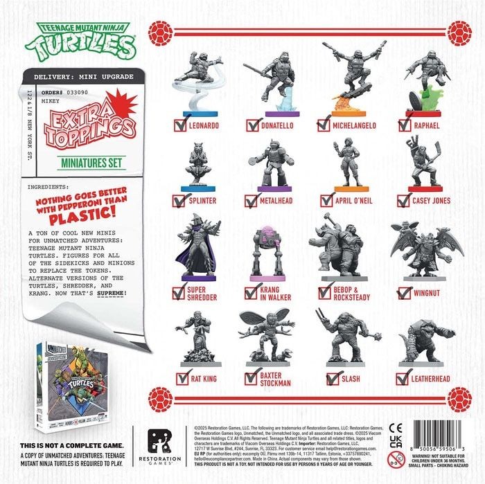 Unmatched: Adventures – Teenage Mutant Ninja Turtles: Extra Toppings – English e