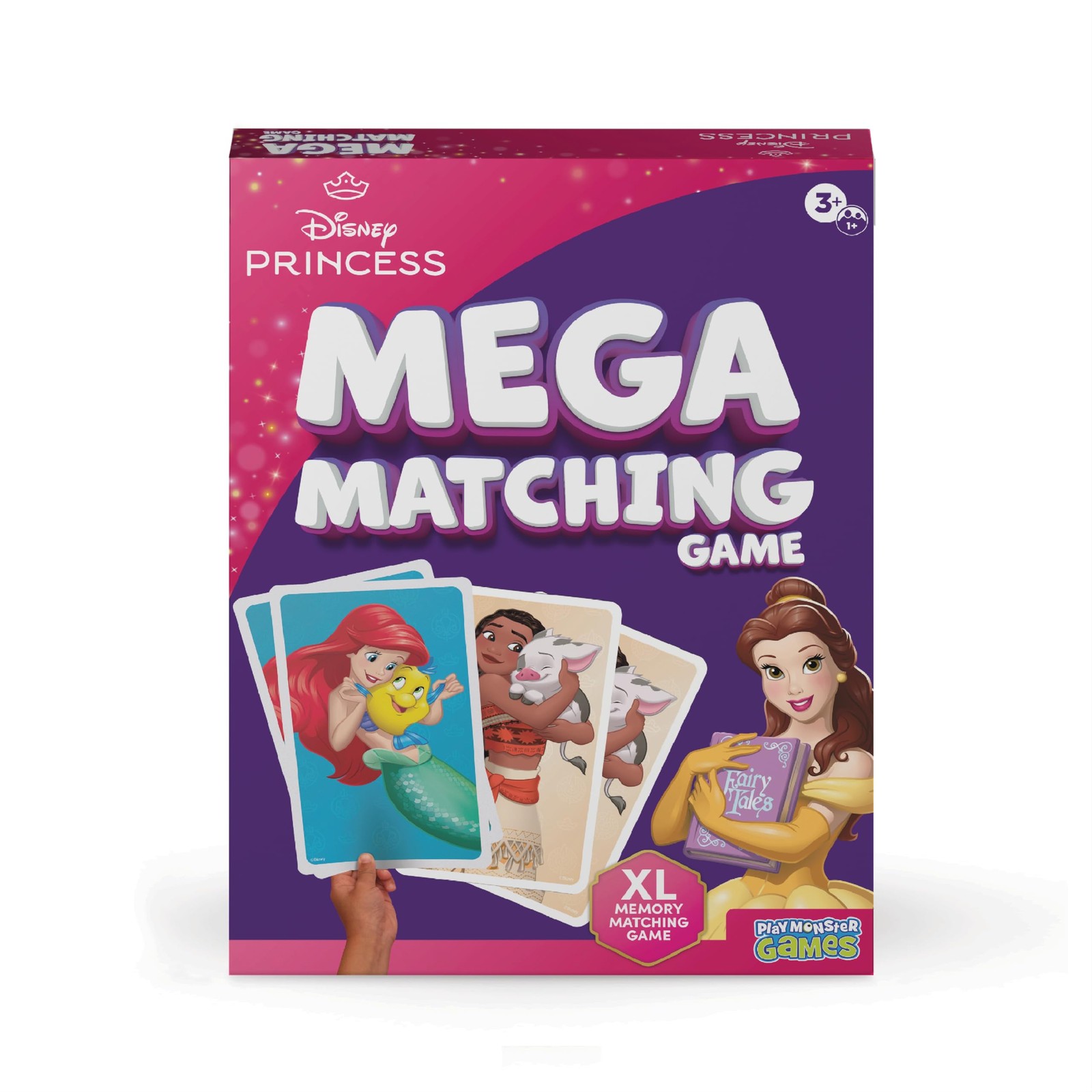 Disney Princess Giant Matching Game Jumbo Cards Memory Learning Ages 3+ Summer