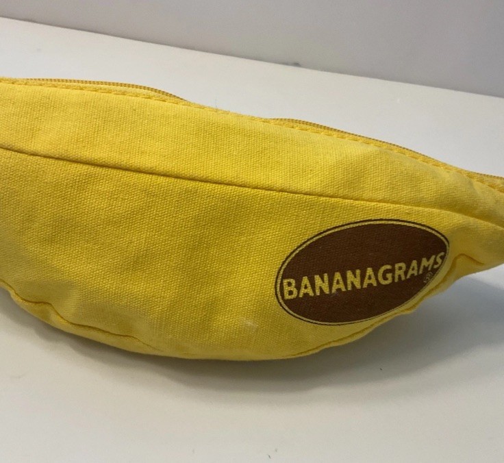 Bananagrams Game Crossword Word Play Complete 144 Pieces + Zip Bag