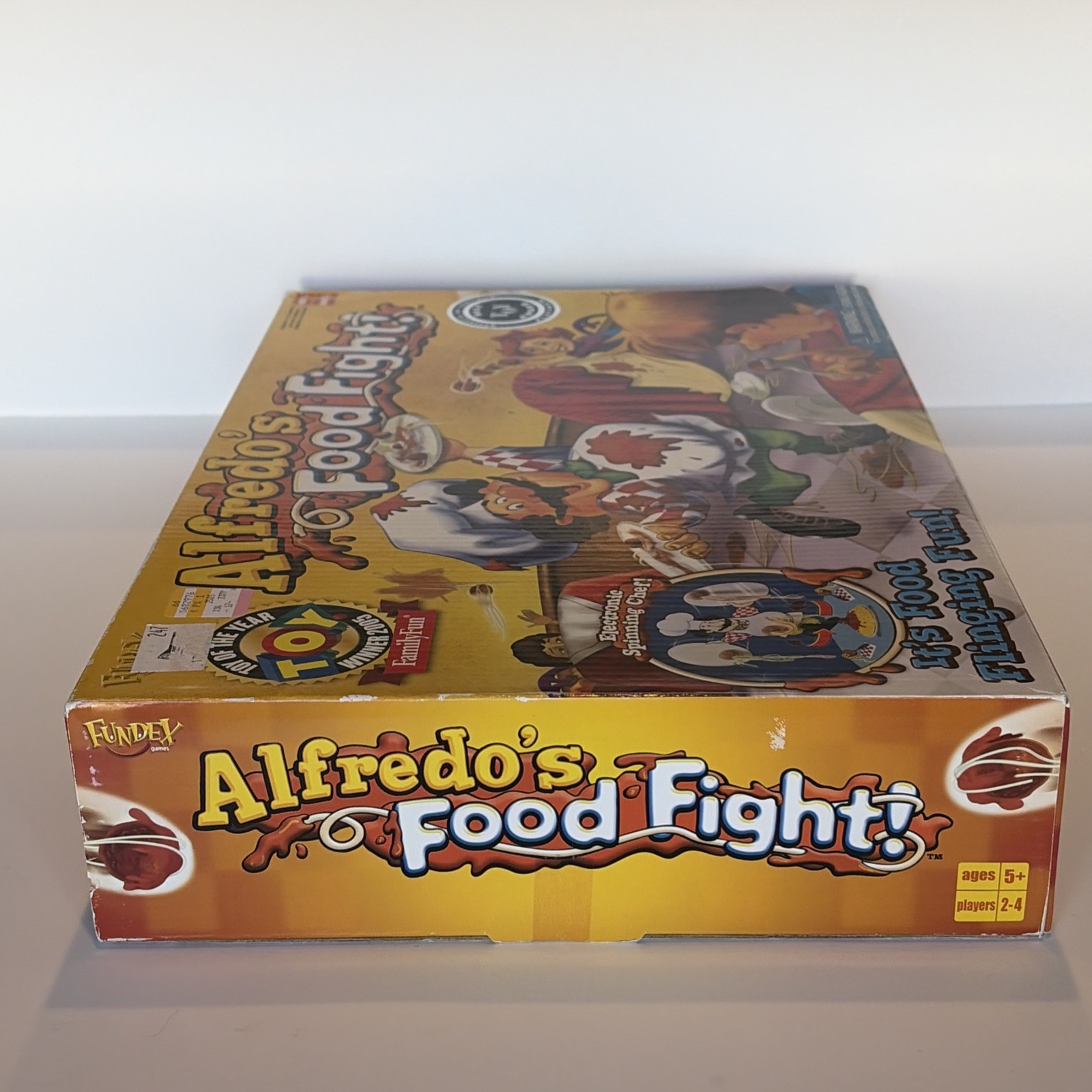 Alfredo’s Food Fight Game Fundex 2005 Vintage Board Game Electronic Incomplete