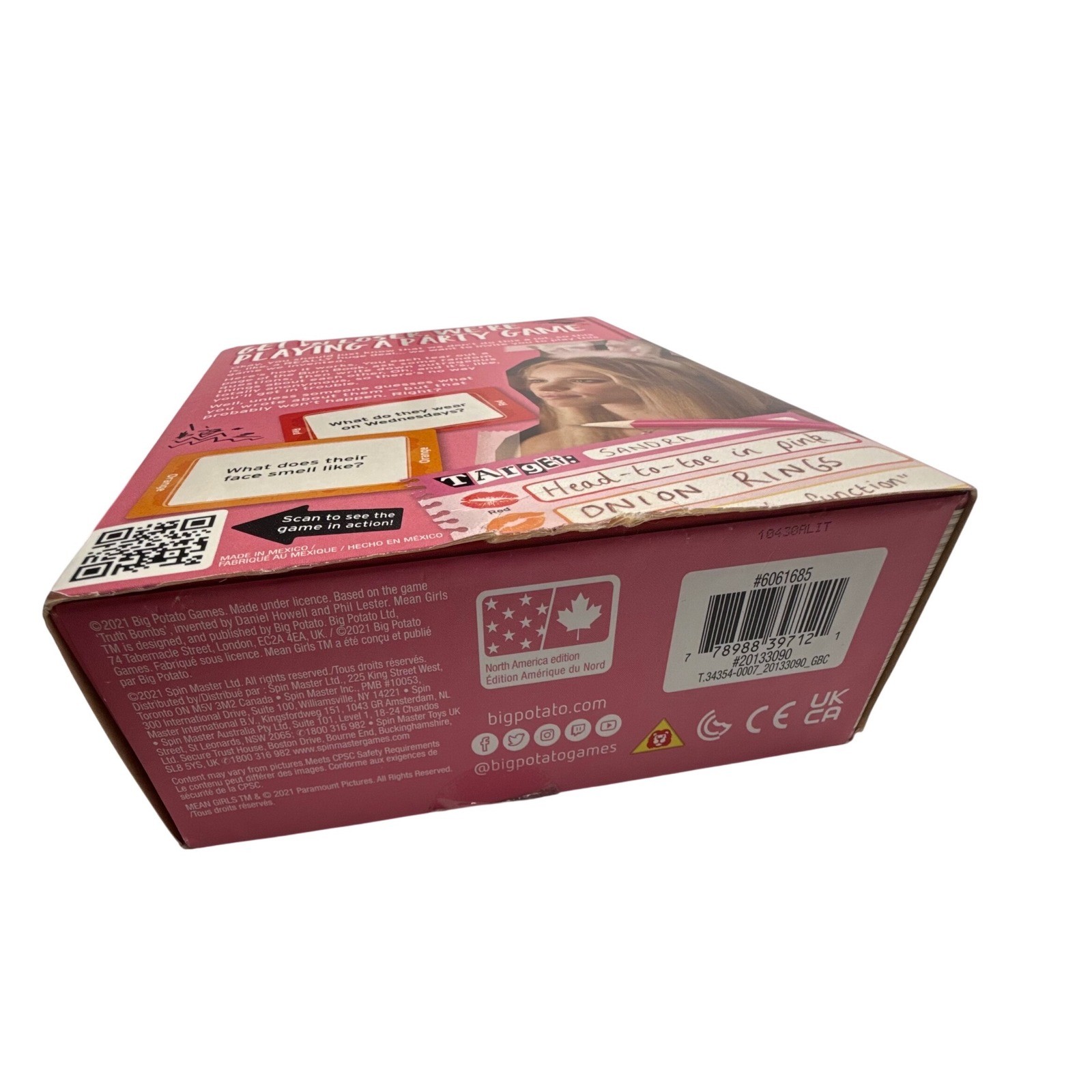 Mean Girls The Party Game Burn Book Big Potato Games 2021 Movie Trivia Pink Box