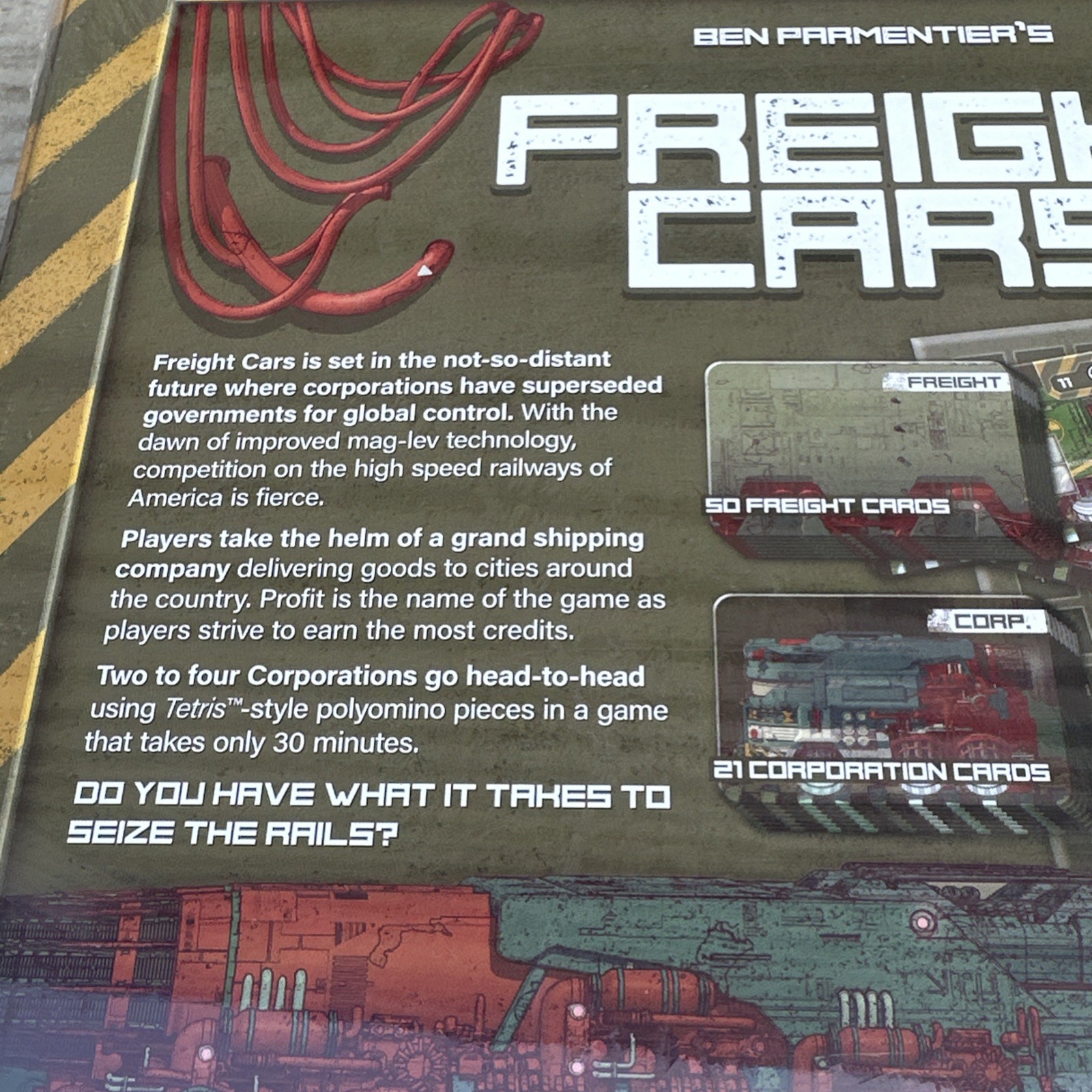 Ben Paramentier’s Freight Cars Board Game New Sealed 2-4 Players Ages 8+