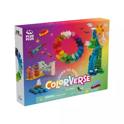 5710409109123 Plus-Plus Naucz Się Budować Colorversum – 1000 Elementów Plus-Plus