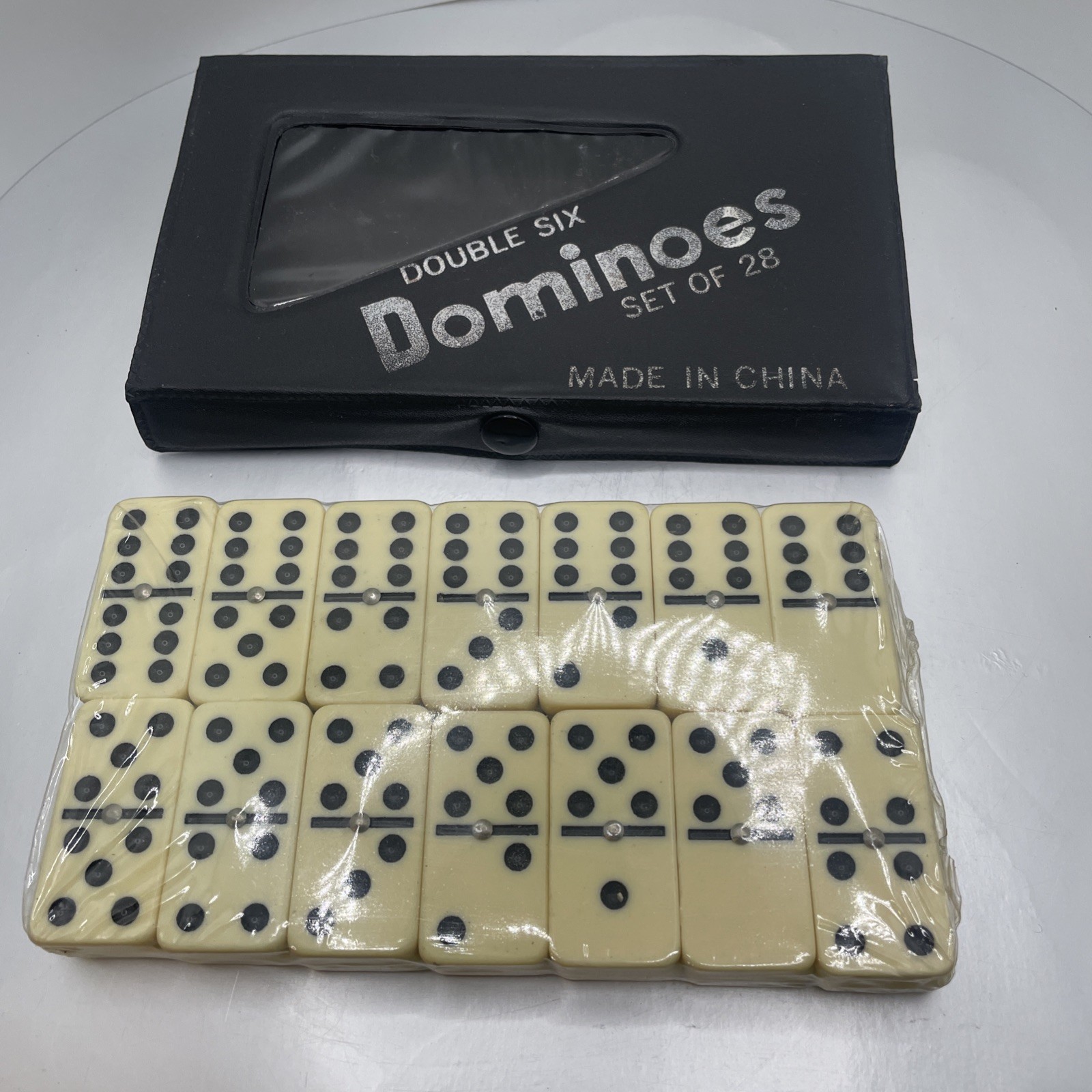 Dominoes Double Six Mini Set – 28 Tiles with Carry Travel Case – Classic Game