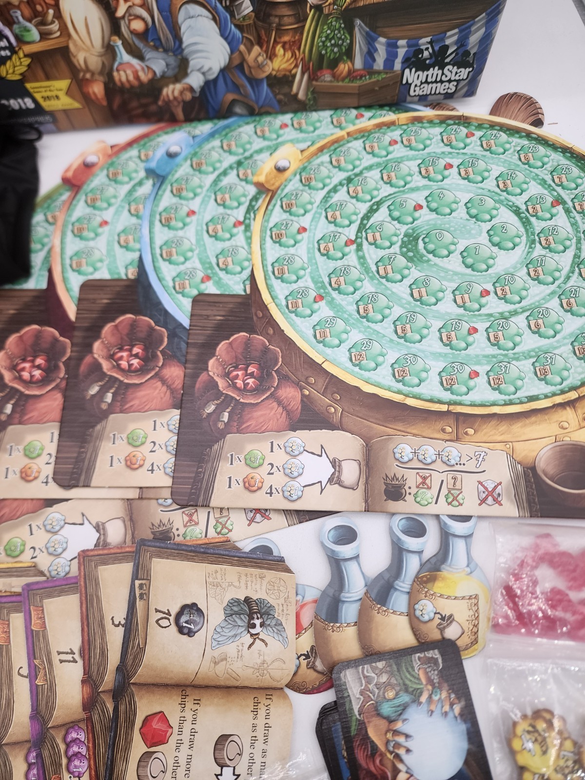 North Star Quacks of Quedlinburg Box 2018 Game Of The Year COMPLETE