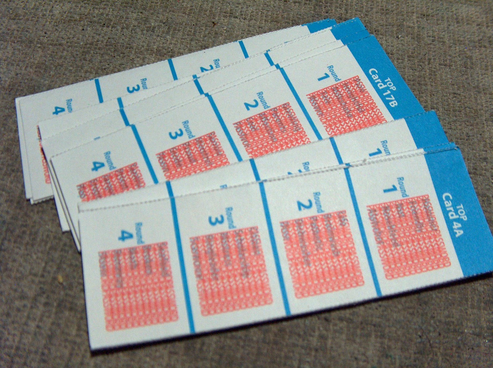 Password Lovers – Password Game 7 partial sets of cards