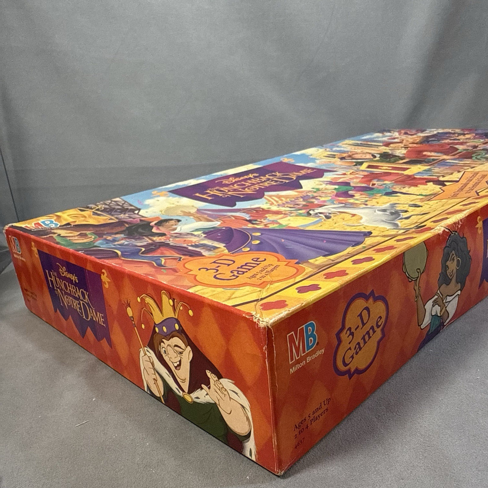 Milton Bradley 1995 Disney Hunchback of Notre Dame 3D Board Game NEW Open Box