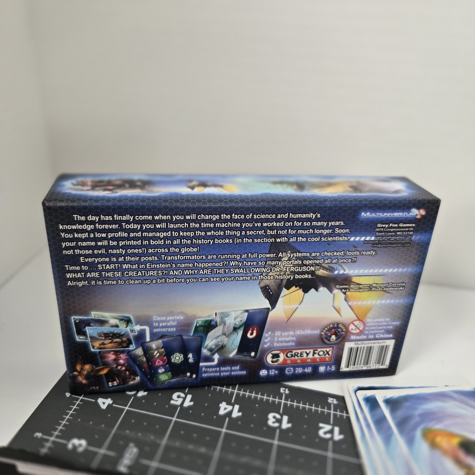 Multiversum Board Game Grey Fox Games Complete CIB Strategy Sci-Fi 1-5 Players