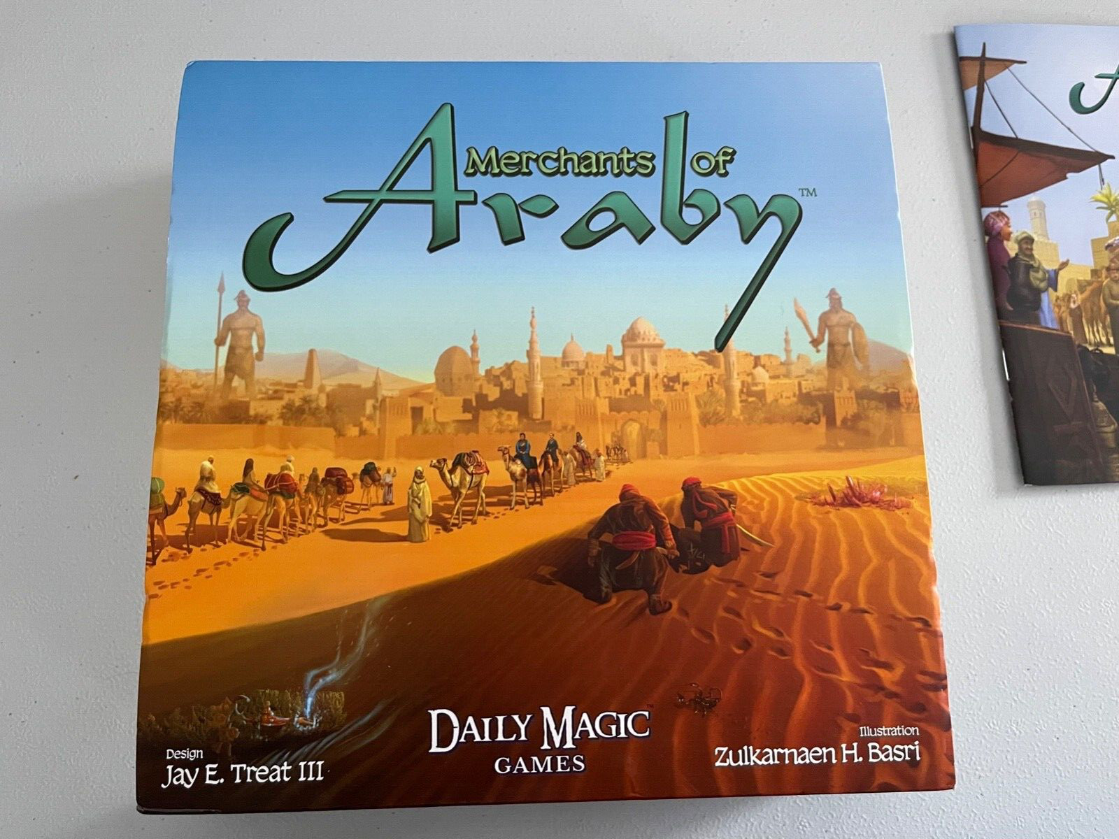 Merchants of Araby Kickstarter Board Card Game Used Daily Magic Games 2016 Nice