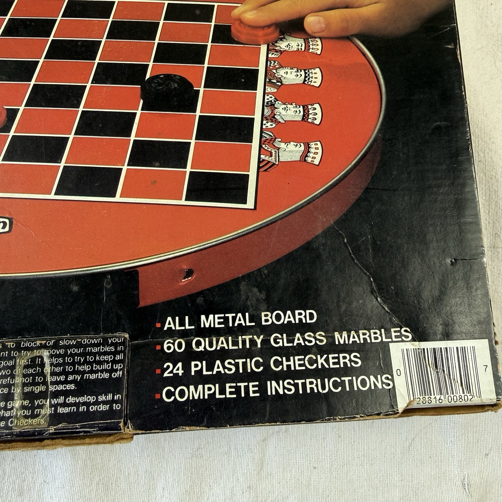 Vintage 1985 Deluxe Chinese & Regular Checkers By Steven Made In USA INCOMPLETE*