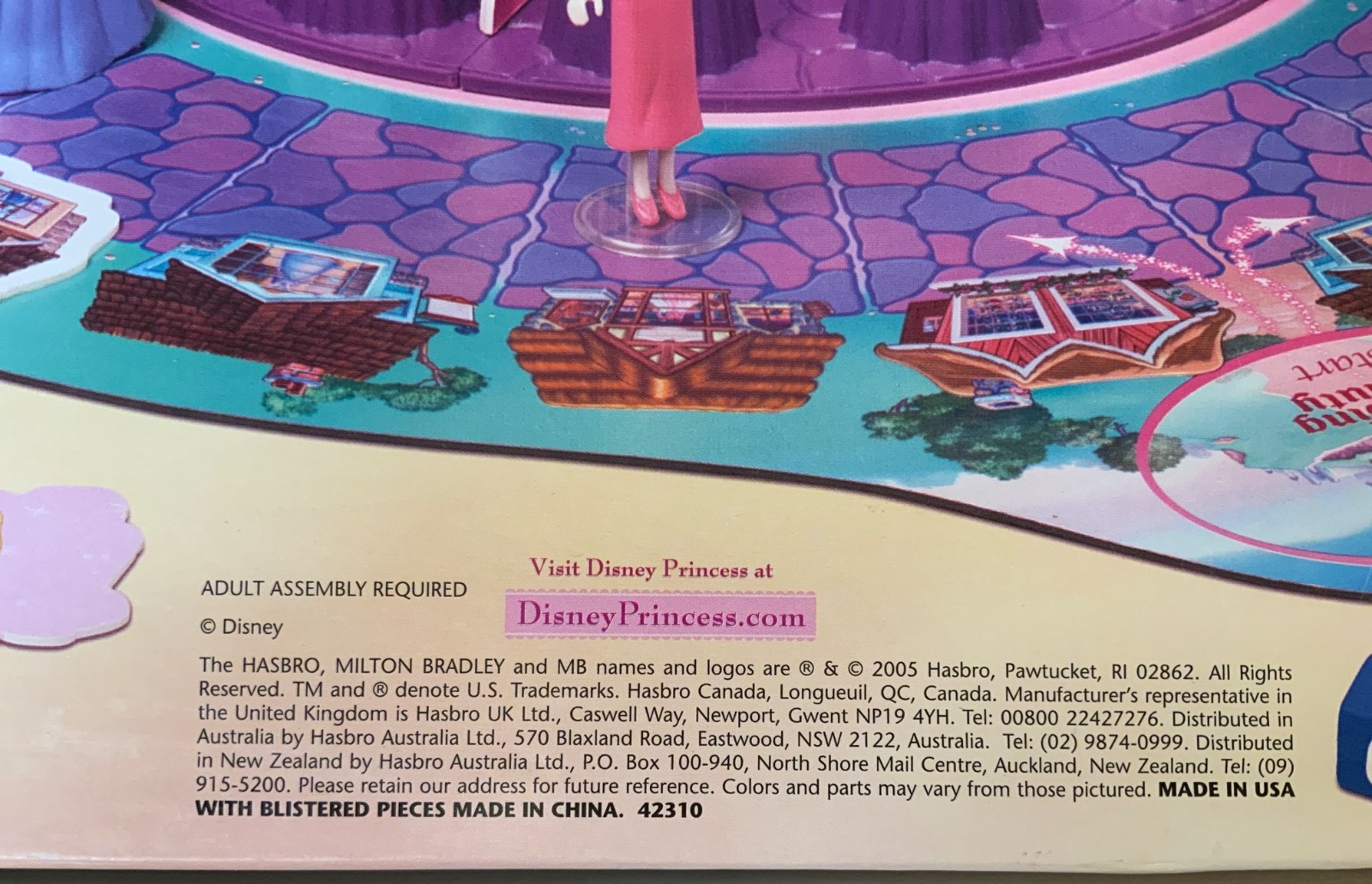 Disney Princess Gowns & Crowns Game, 42310, Milton Bradley, 2005 Hasbro