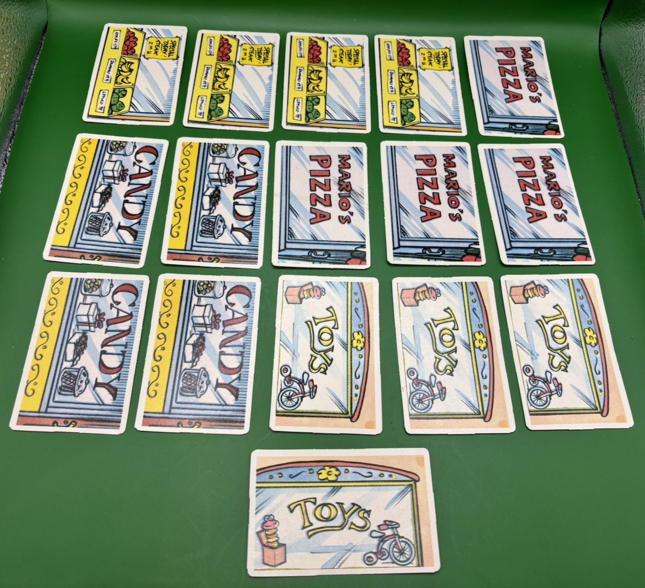 1987 Sesame Street Floor Games for Growing Replacement Part – 16 Product Cards
