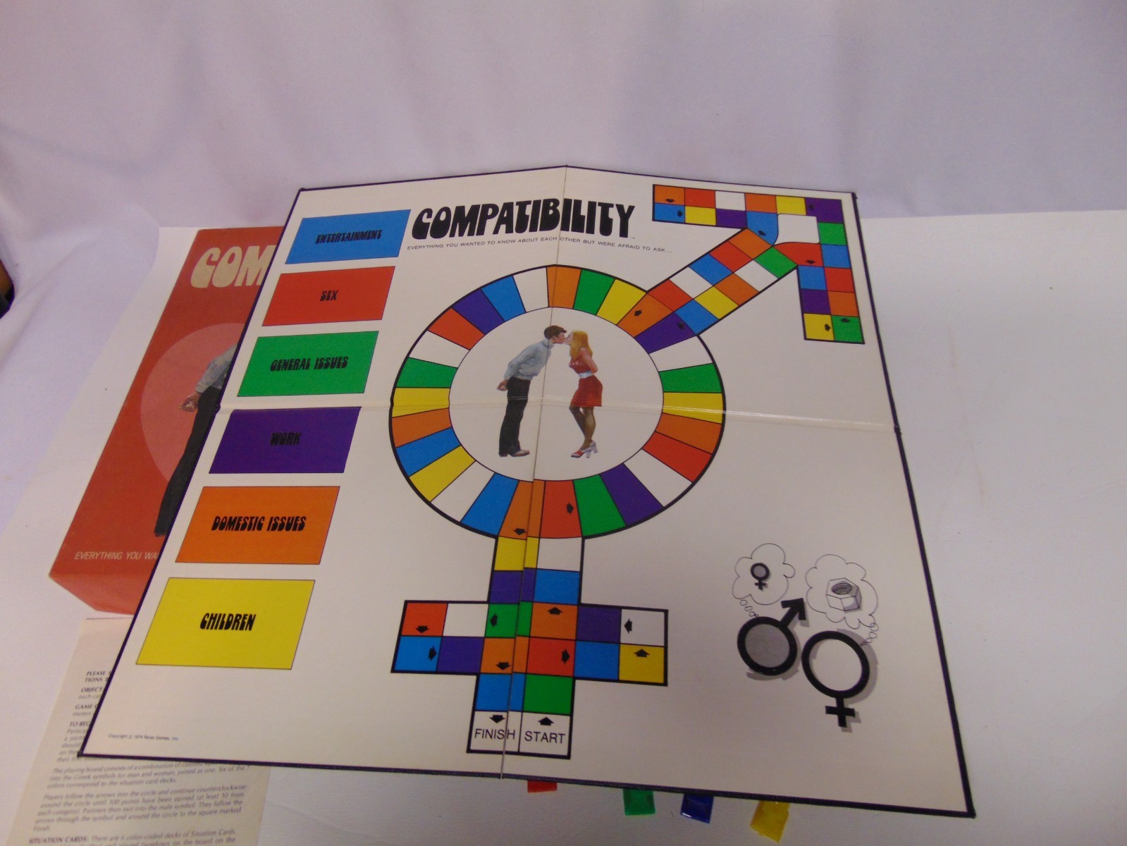1974 Reiss games Compatibility board game #161 complete in box USA