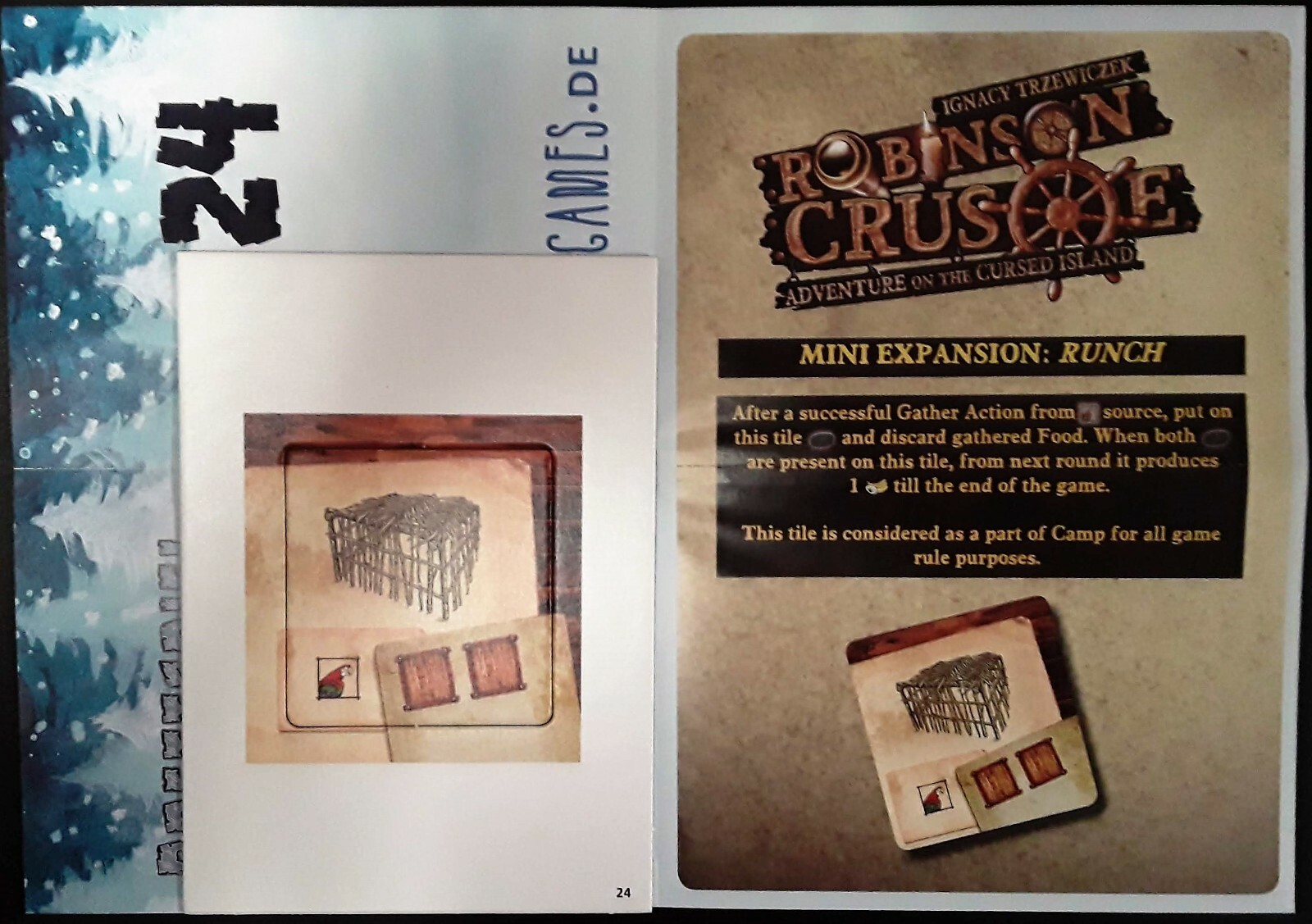 2016 ADVENT Calendar Promo 24: ROBINSON CRUSOE RUNCH Brettspiel Game
