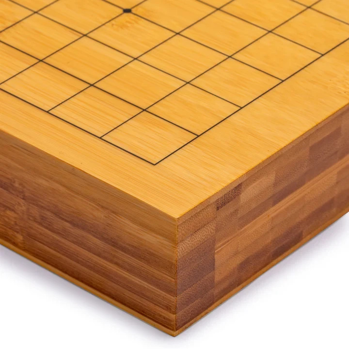 Bamboo 2-Inch Reversible 19″ x 19″ / 13″ x 13″ Go Game Set Board