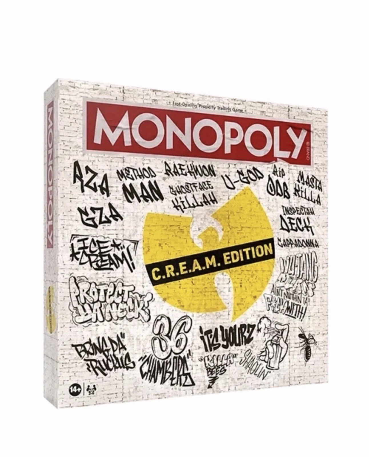 Wu Tang Clan MONOPOLY Board Game Cream (C.R.E.A.M. Edition) New Sealed