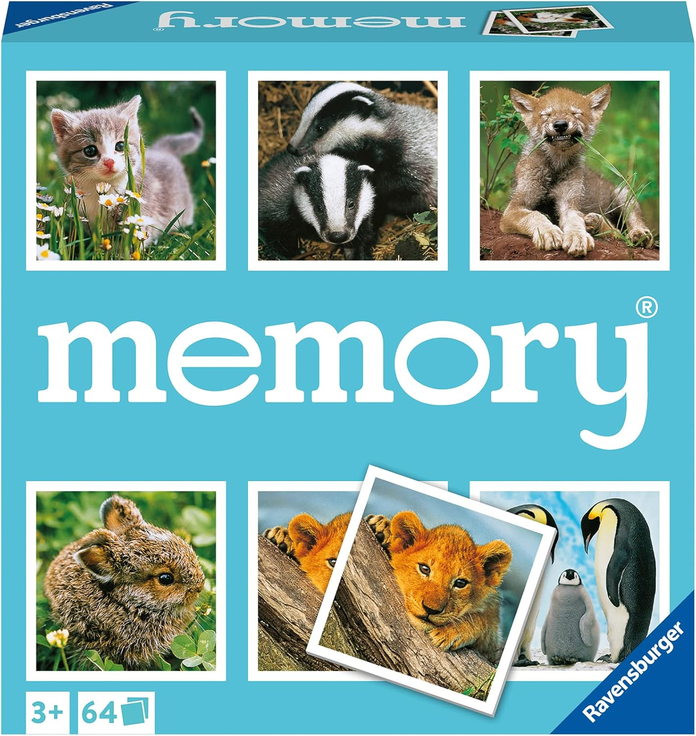 Ravensburger Animal Babies Memory Game – Engaging Picture Matching Game for Kids