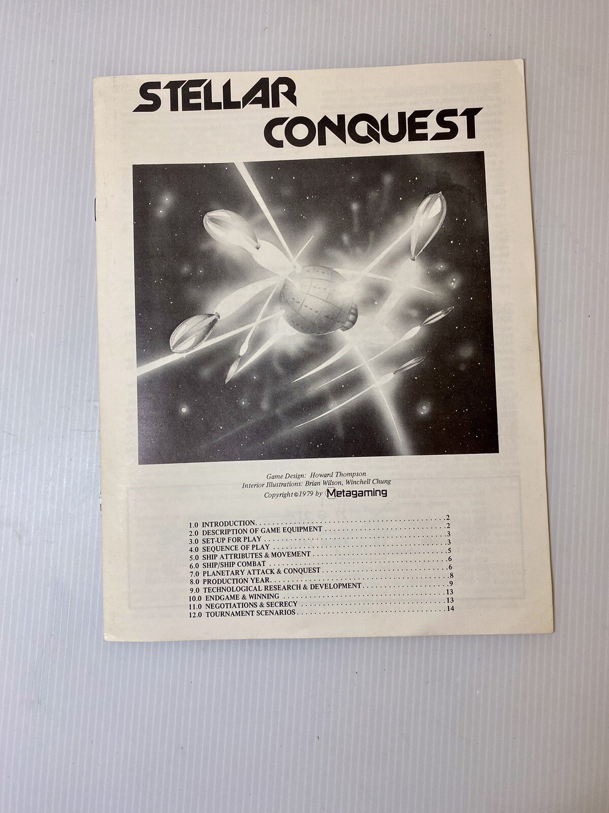 Metagaming Boardgame Stellar Conquest 1979 Unpunched