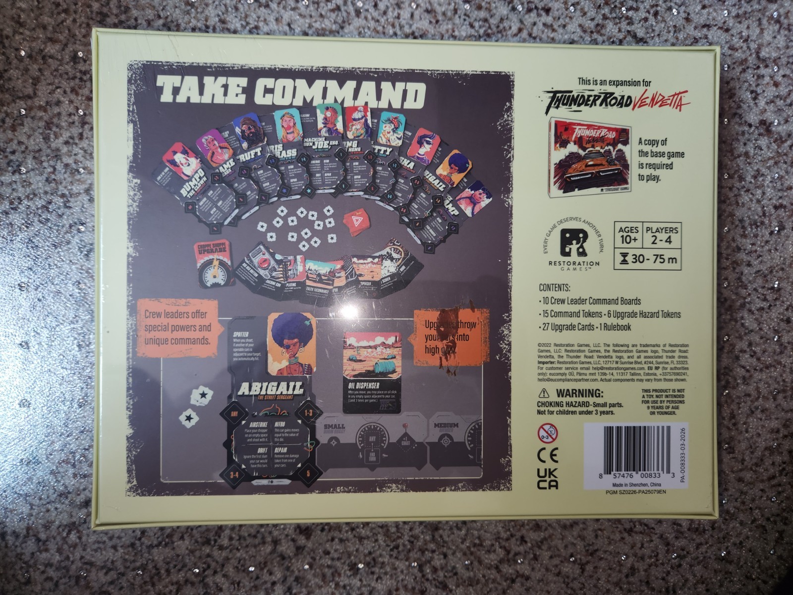 Choppe Shoppe Expansion (Restoration Games: Thunder Road: Vendetta) SEALED
