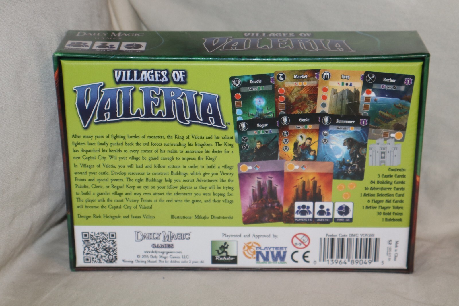 Daily Magic Games Vilages of Valeria Card Game NEW