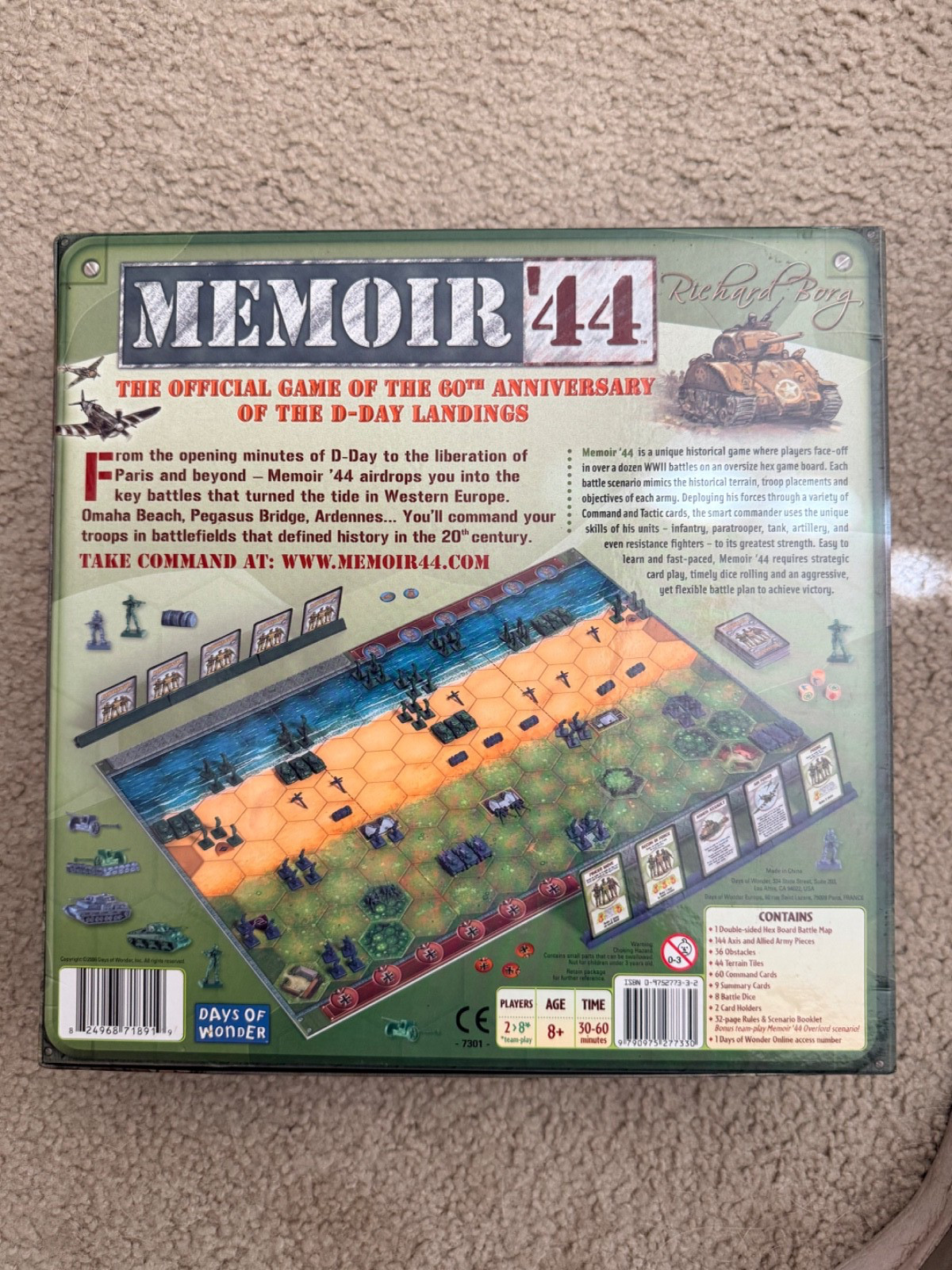MEMOIR ’44 Richard Borg Days of Wonder 60th Anniversary D-Day Landings #7301
