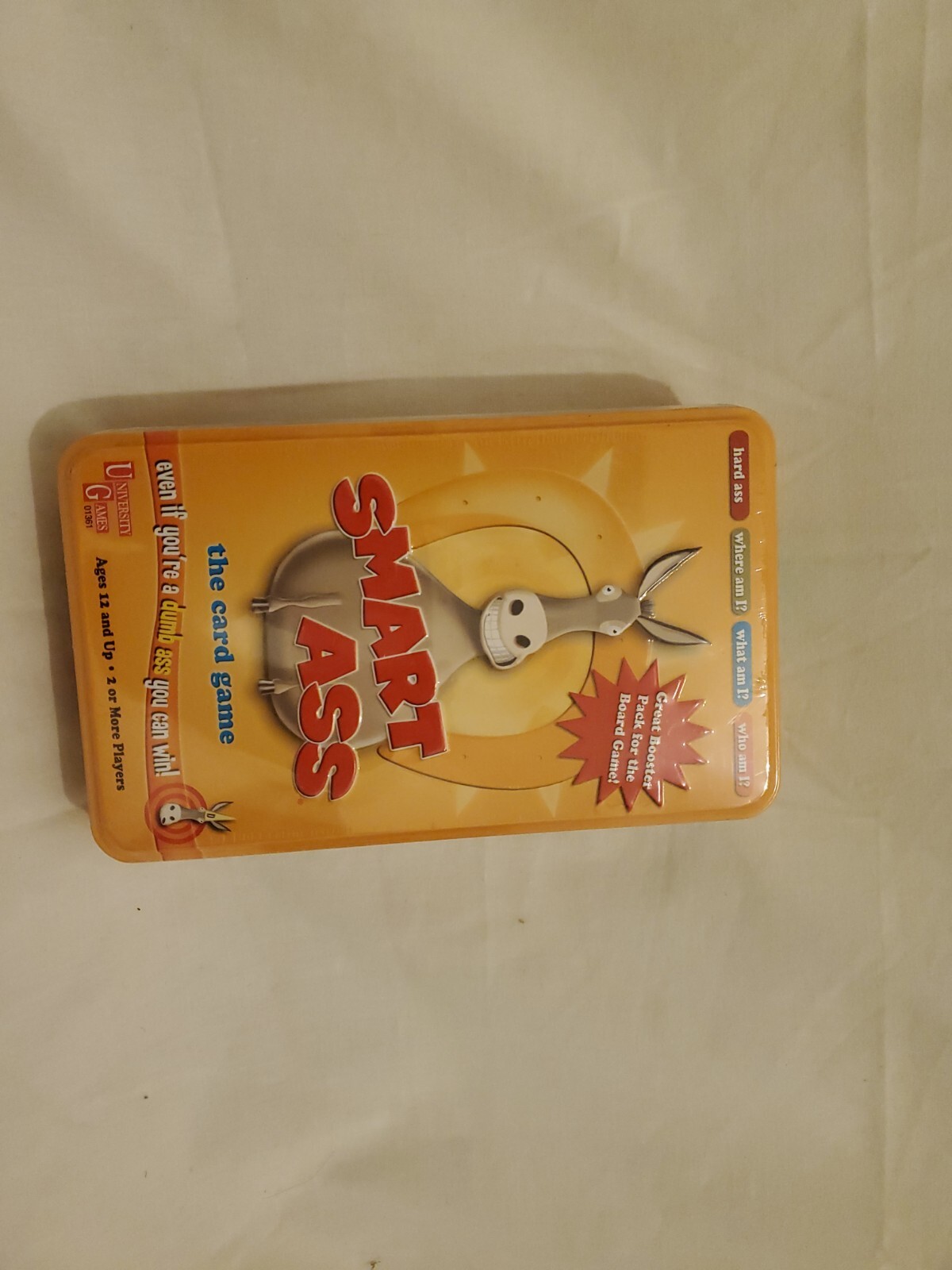 Smart Ass The Card Game Booster Pack Tin – Family Fun