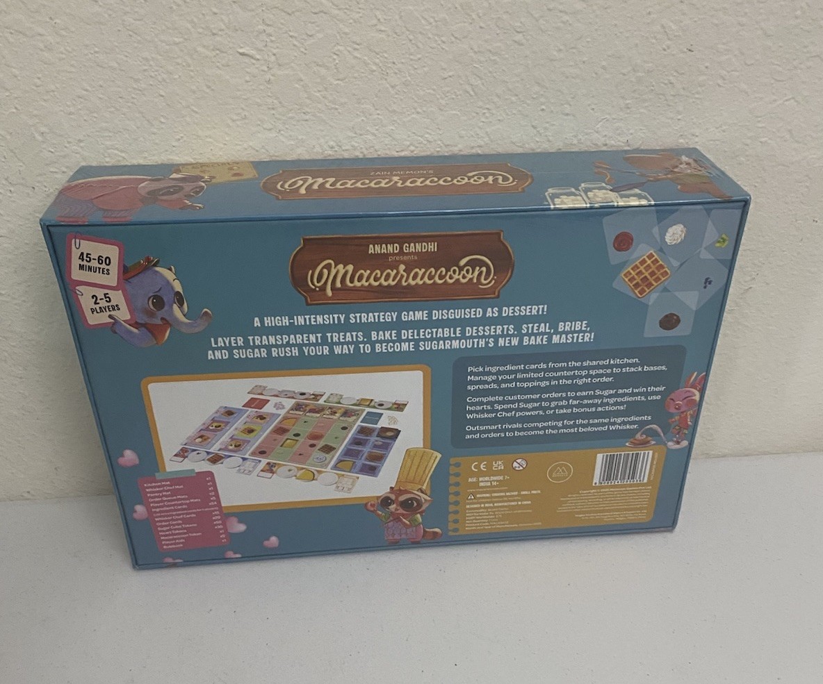 Memesys Culture Lab Board Games Macaraccoon Box SW (New)